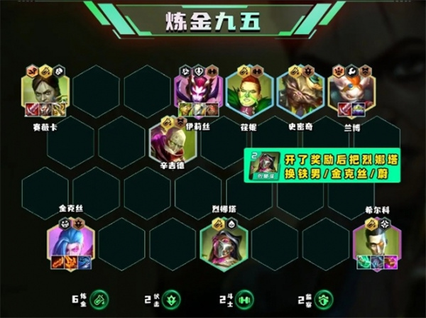 雲頂之弈s13煉金九五陣容怎麼玩