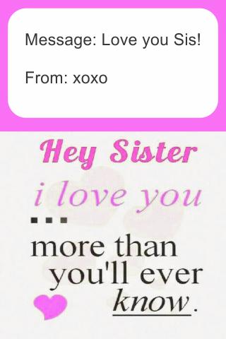 Love You Sister Wishes