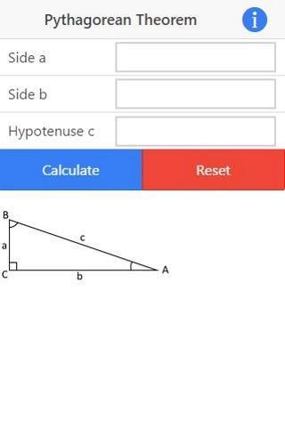 Pythagoras Theorem Calculator