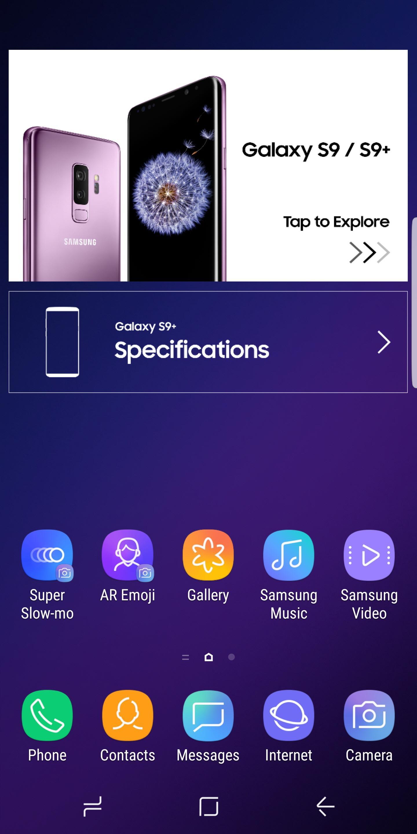 Experience app for Galaxy S9/S9+