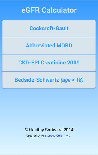 eGFR Calculator