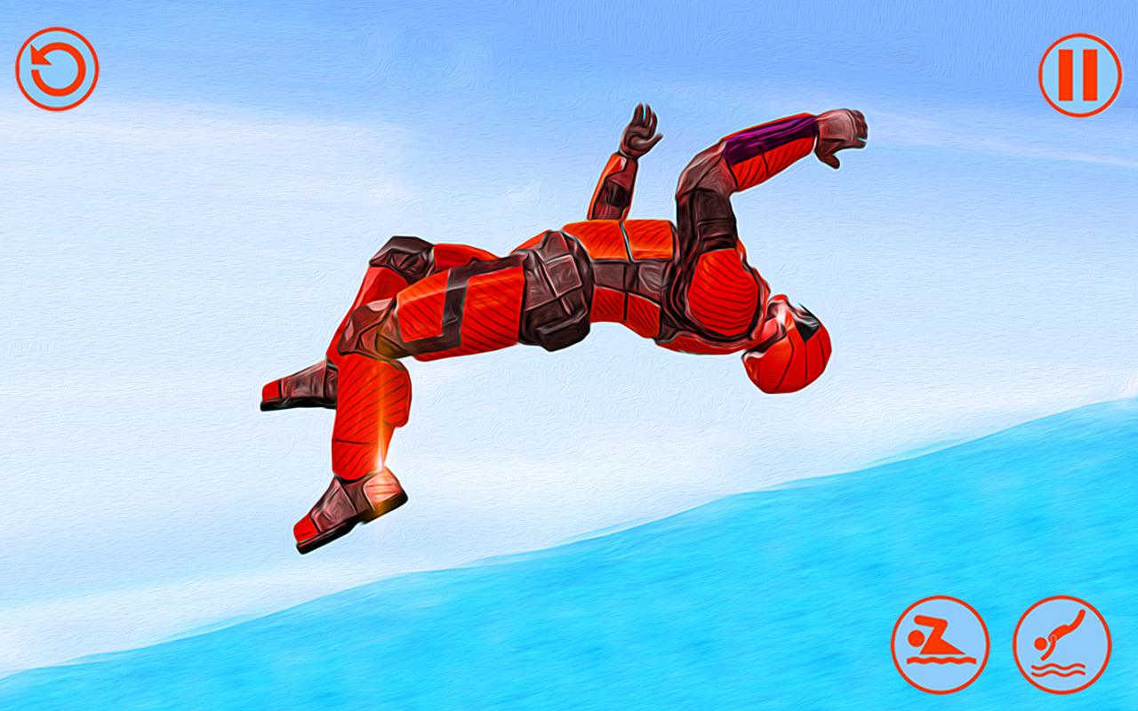 Real Robot Water Slide 2019