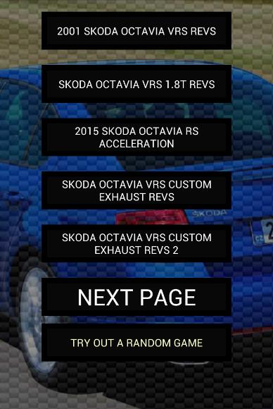 Engine sounds of Octavia