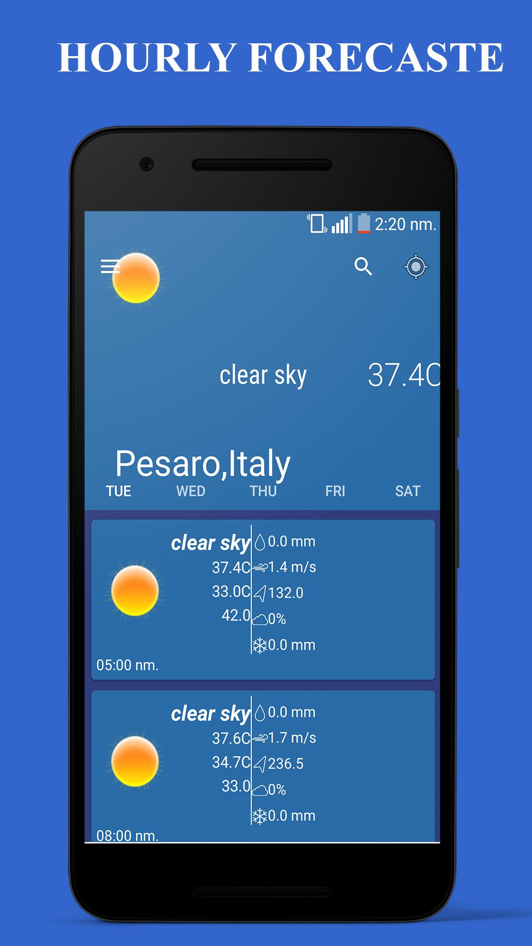 Daily & Hourly weather updates