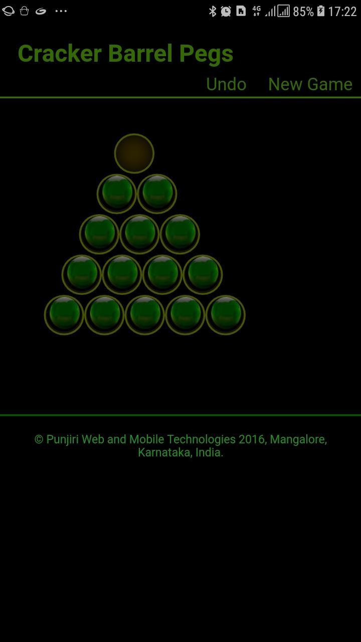 The Cracker Barrel Peg Game