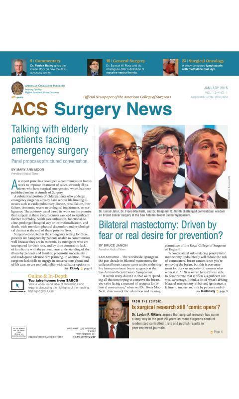 ACS Surgery News