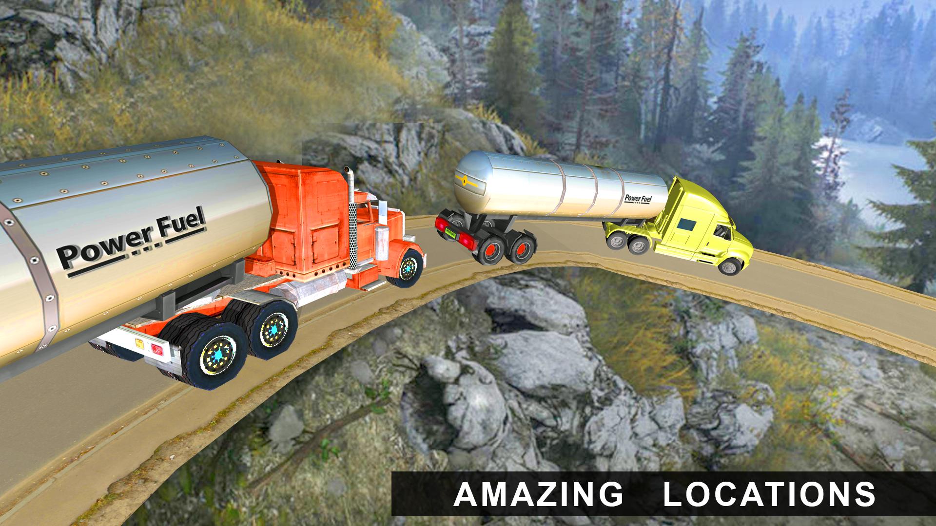 Oil Tanker Transport Offroad Truck Driver