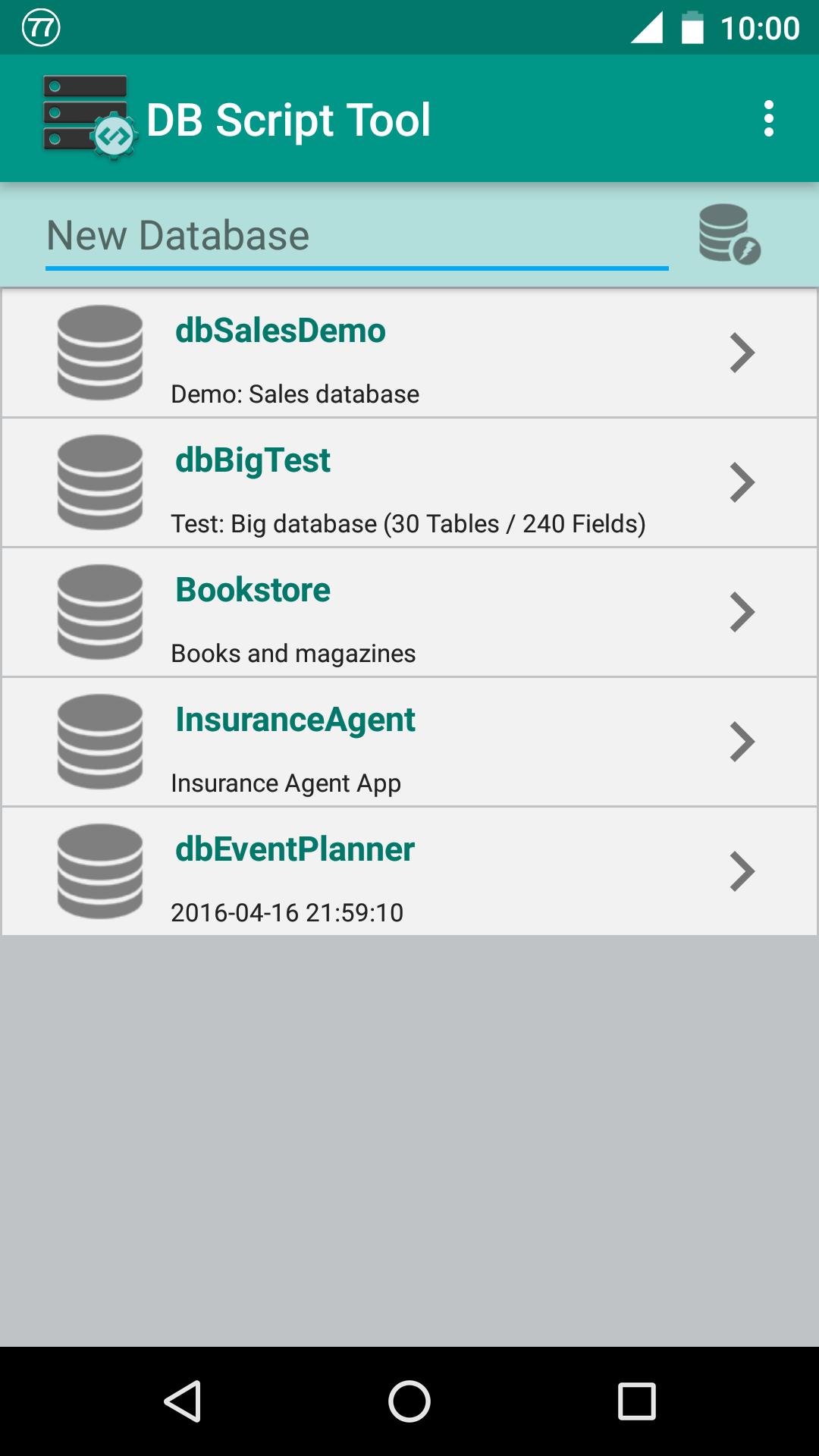 Database Script Tool