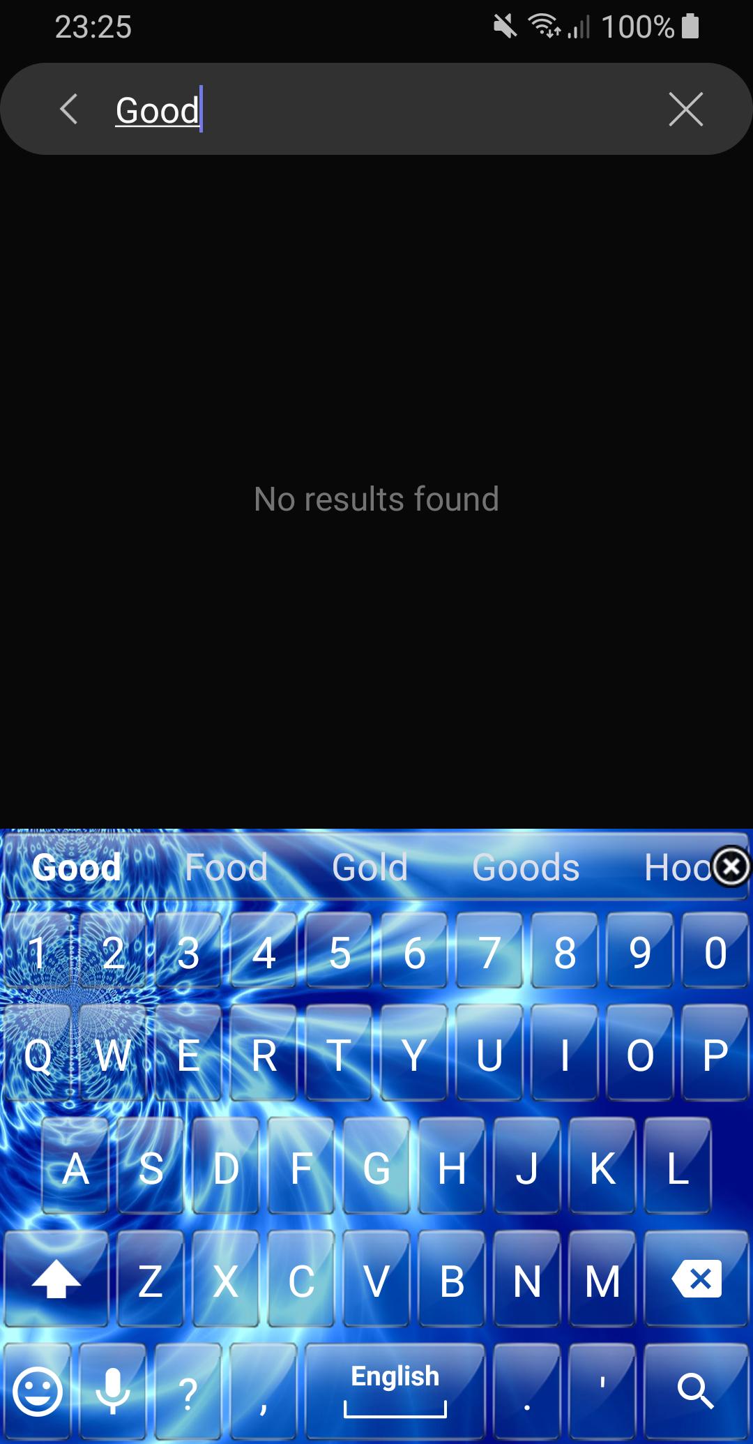 Keyboard Theme Glass Blue Wave