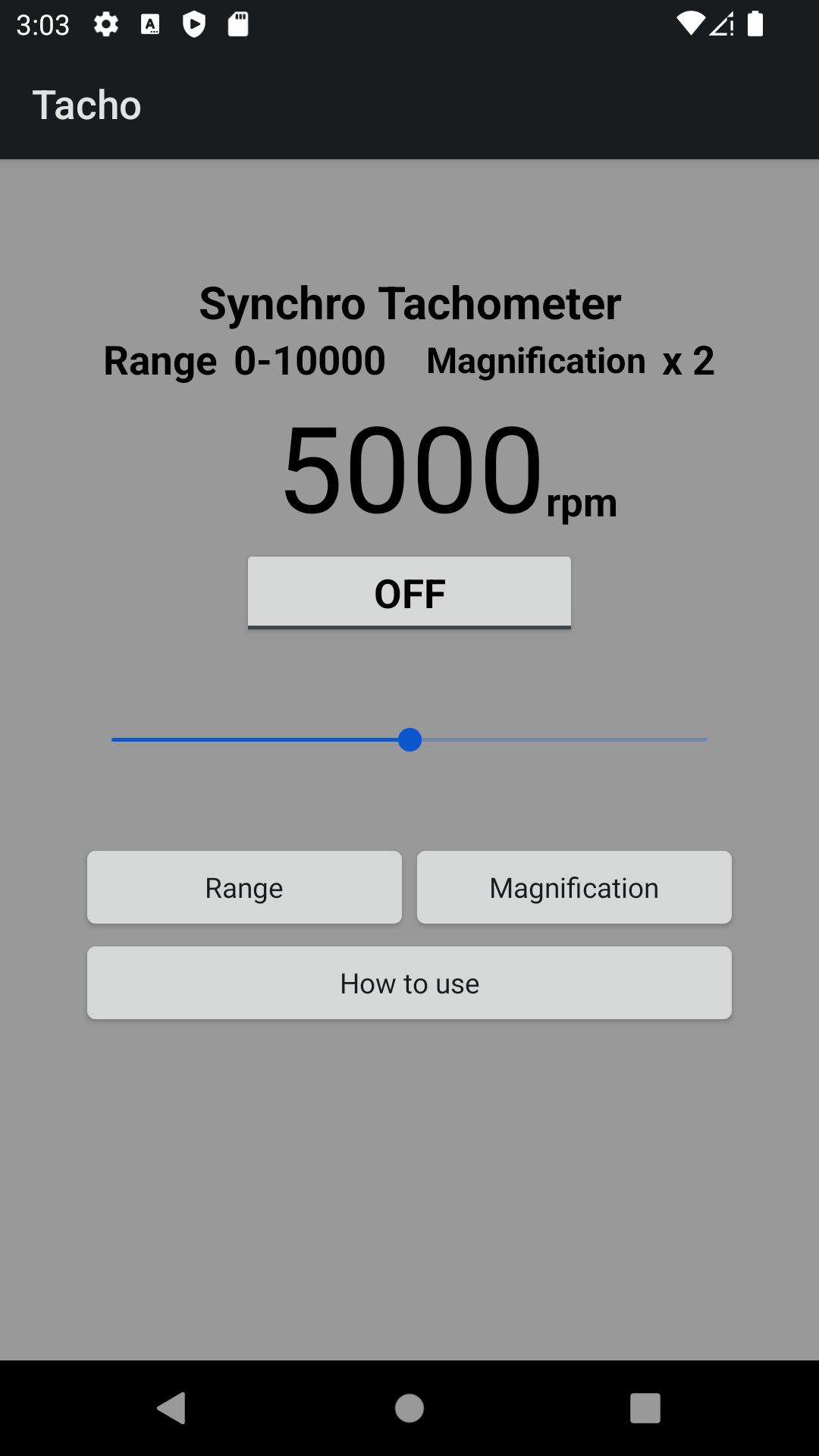 Synchronization tachometer