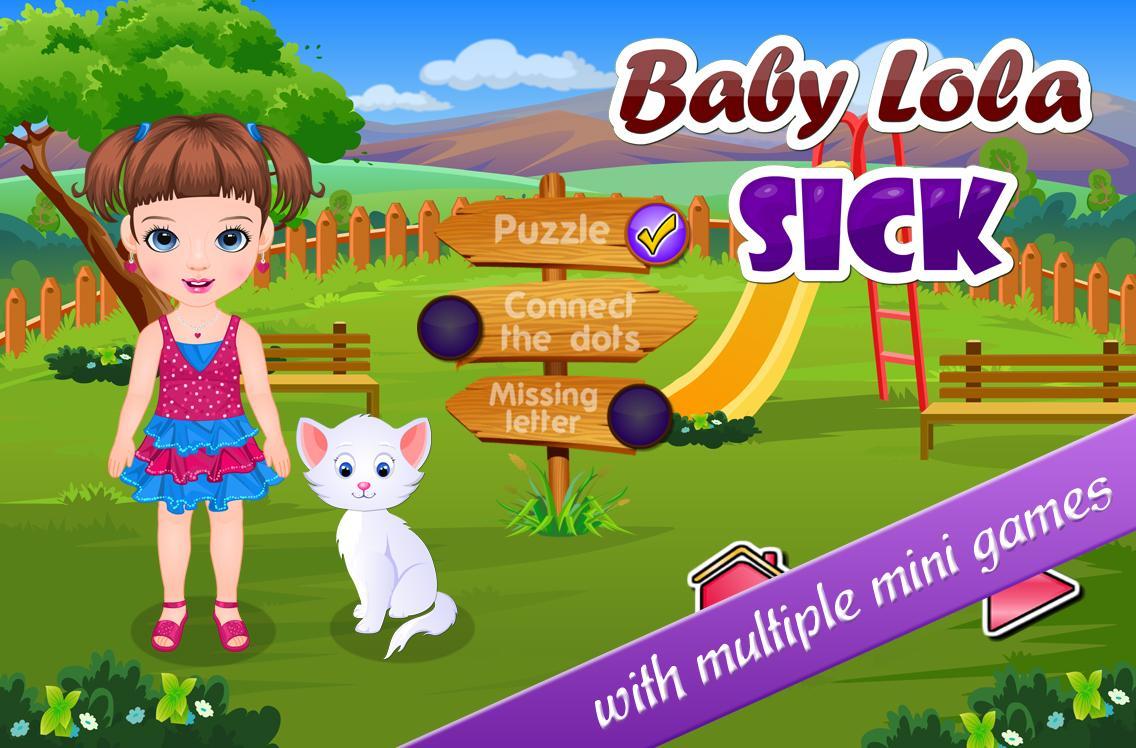 Baby Lola Sick - Mini Games