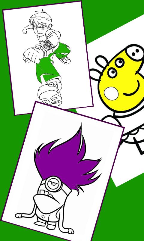 GAME COLORING CARTOON FOR KIDS