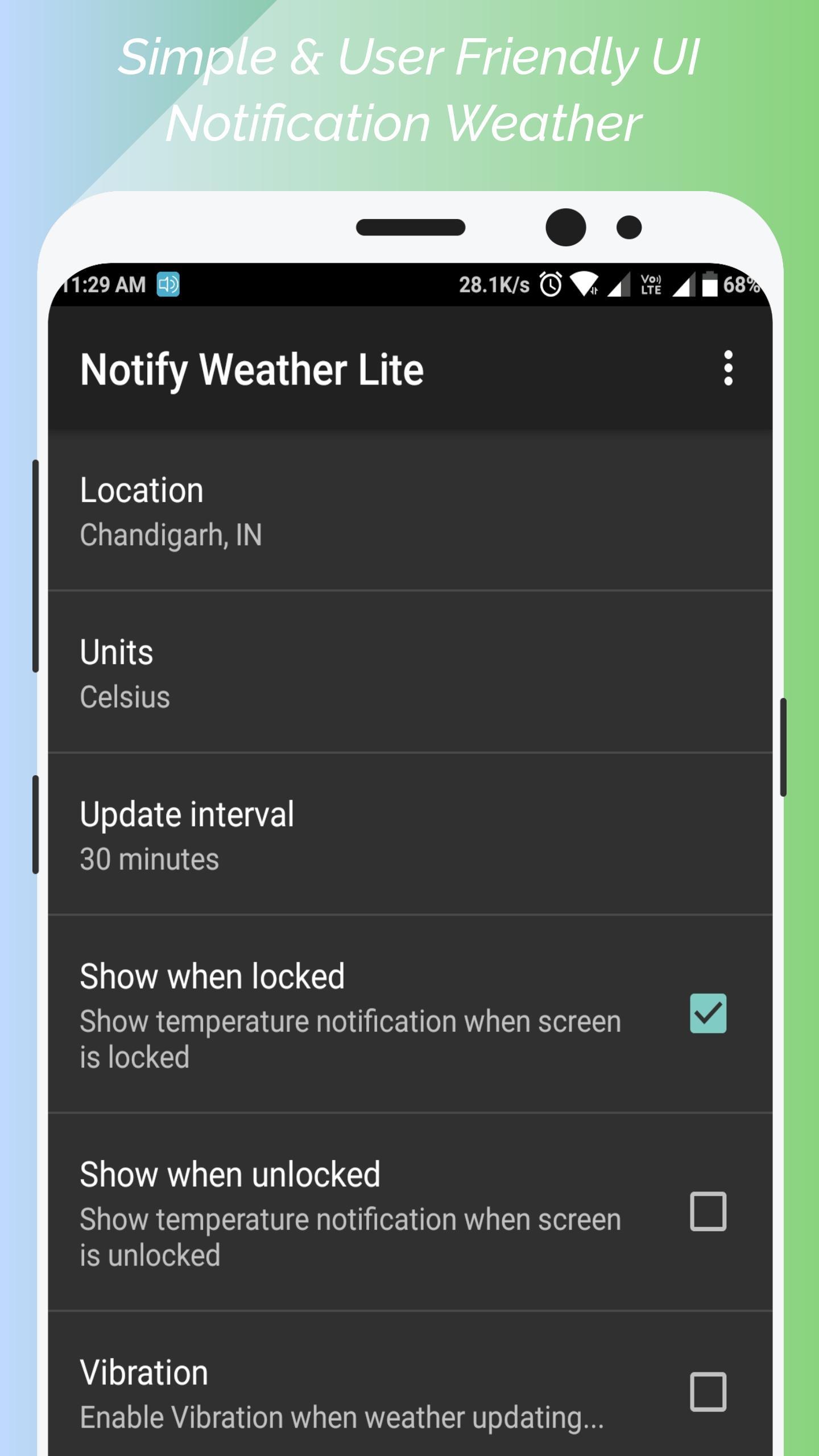 Notify Weather lite