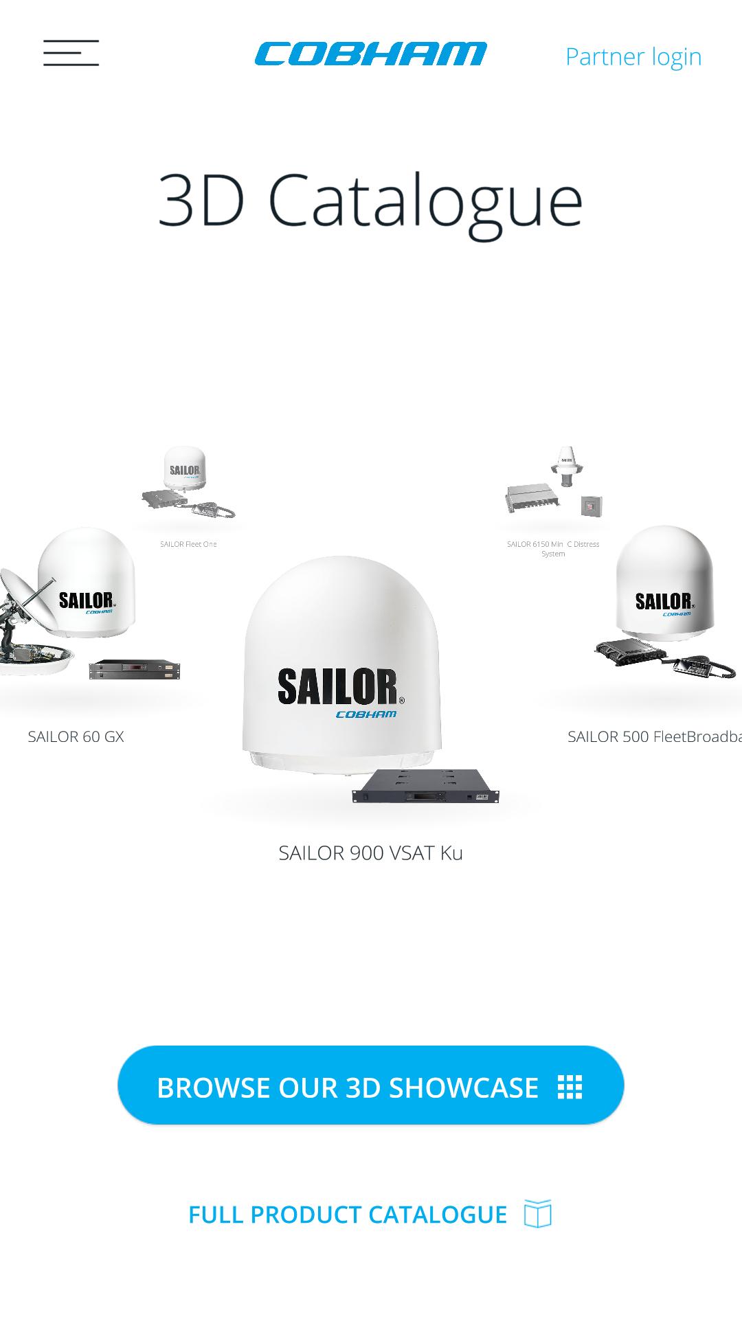 Cobham SATCOM 3D catalogue