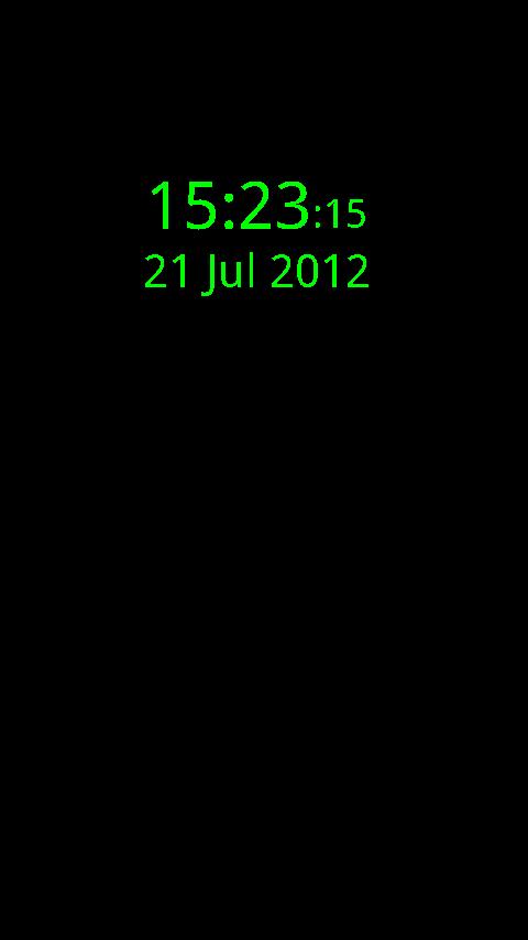 AA Screen Saver Clock