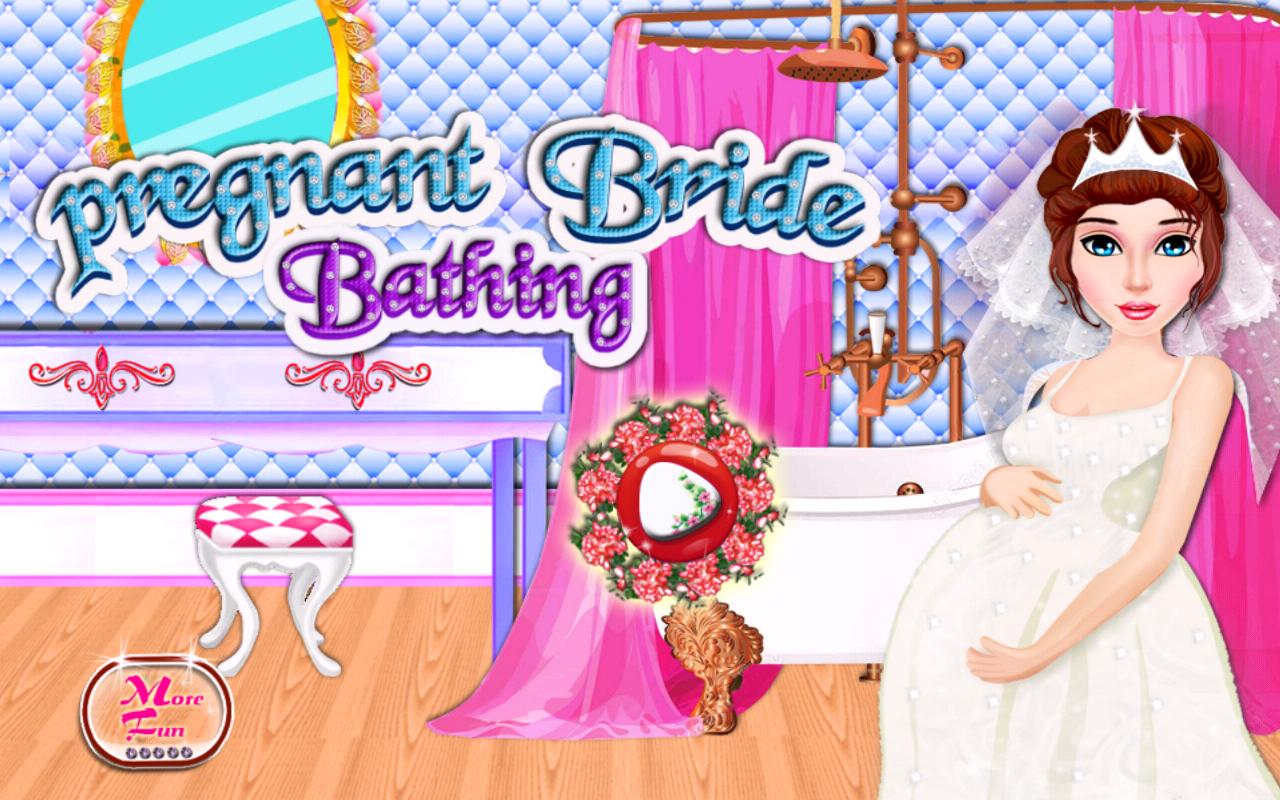 Pregnant Bride Bathing
