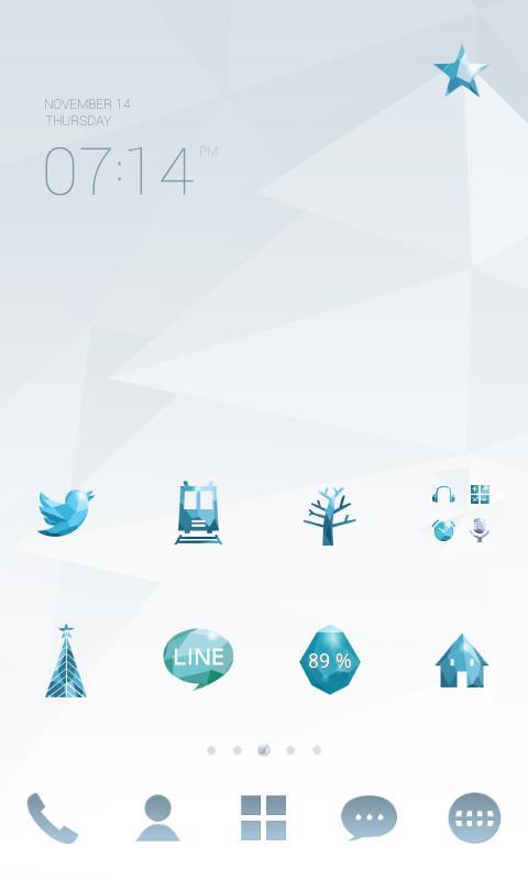 DiamondSky LINE Launcher theme