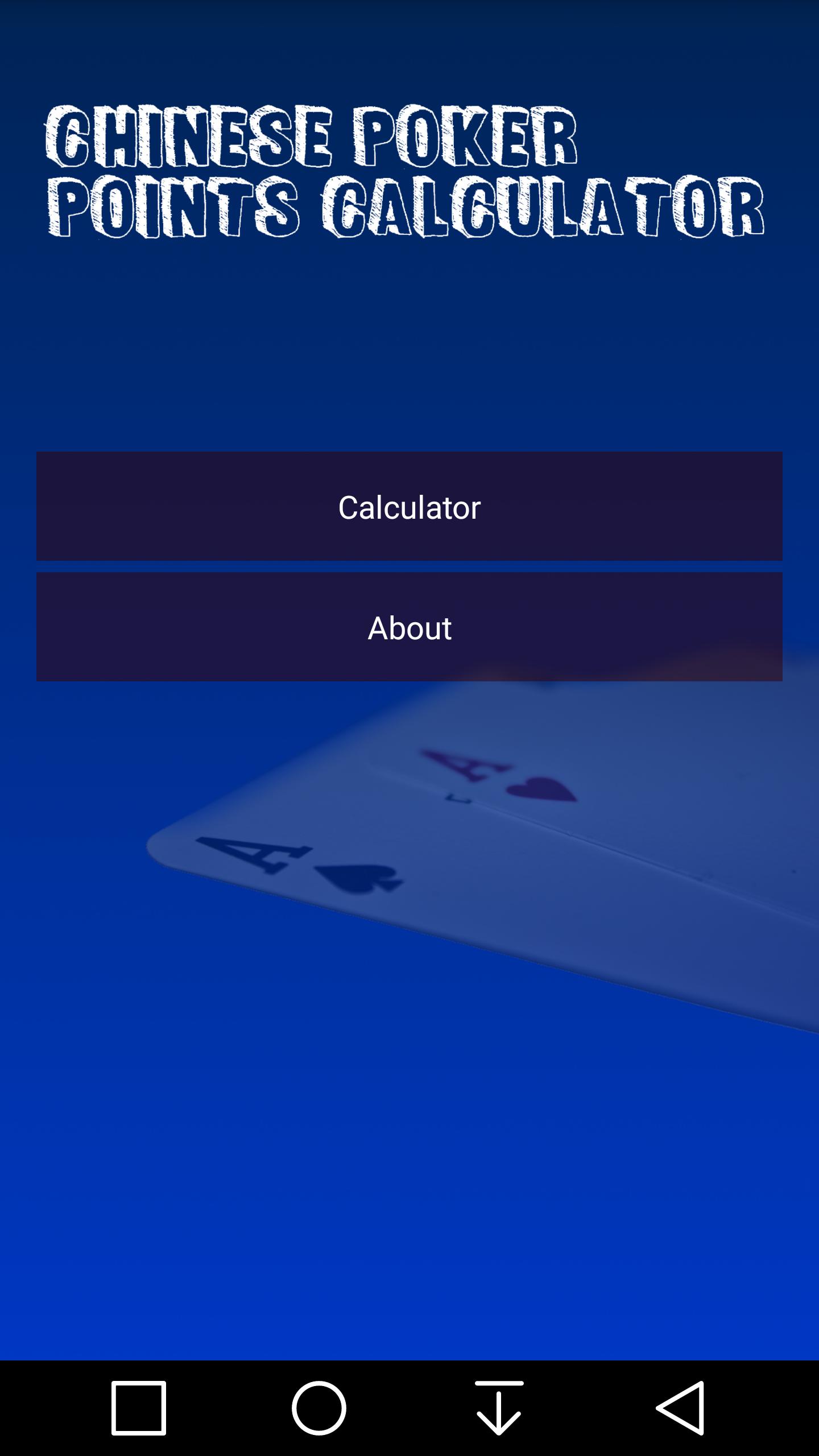 OFC Chinese Poker Calculator
