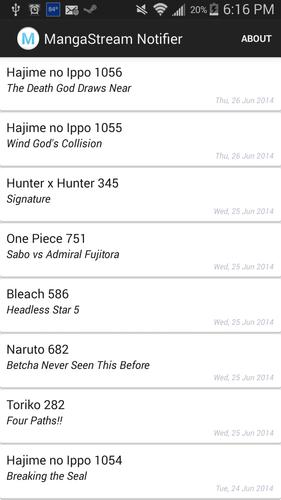 MangaStream Notifier