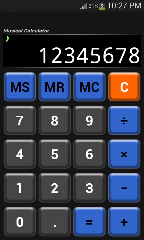 Musical Calculator