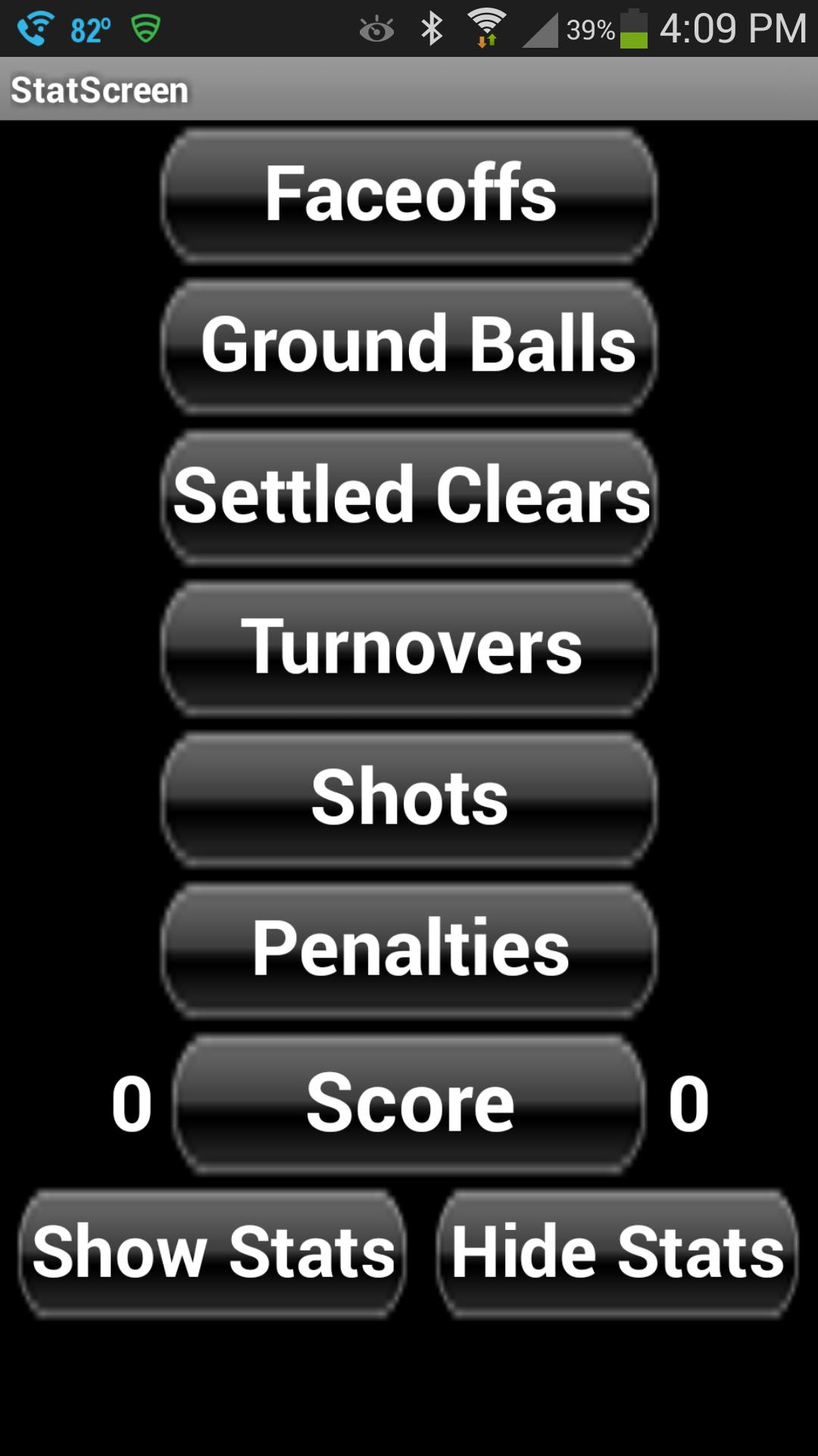 Team Lacrosse Statistics