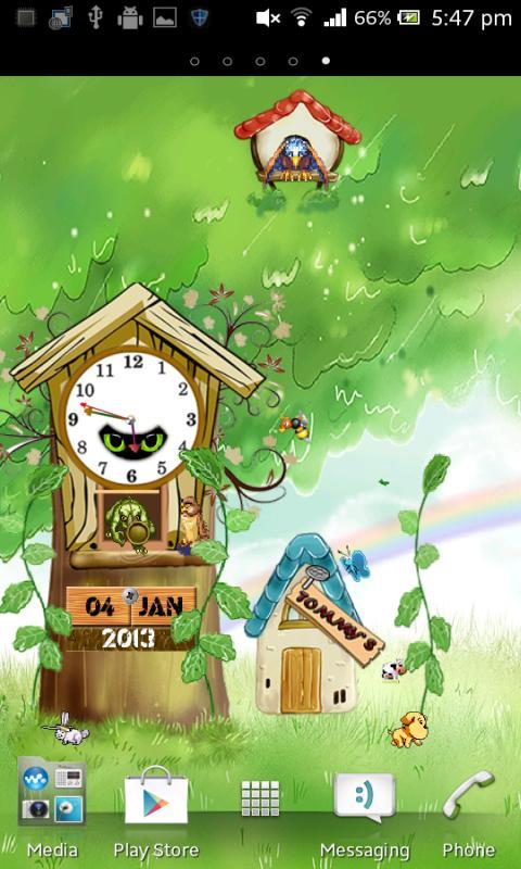 Clock Live Wallpaper-Free