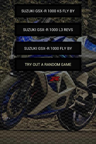 Engine sounds of GSX-R 1000