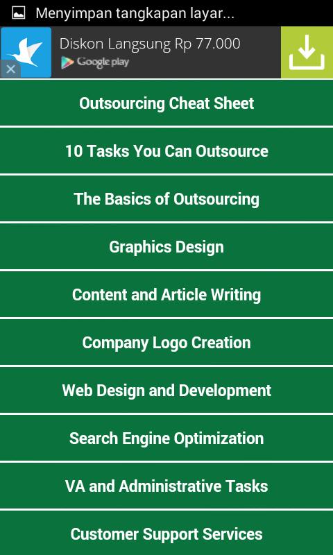 Outsourcing Cheat Sheet Ebook