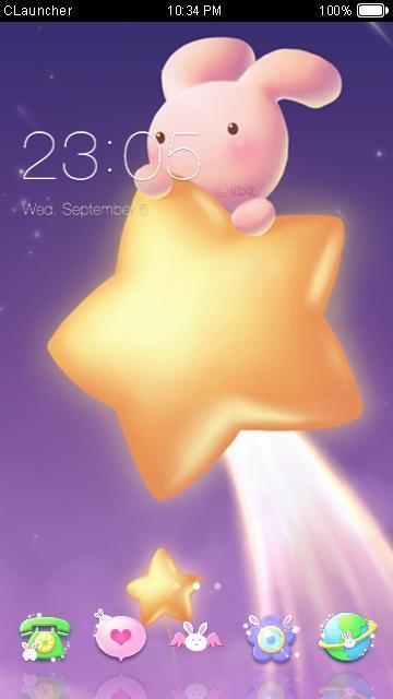 Cute Bunny Theme HD C Launcher