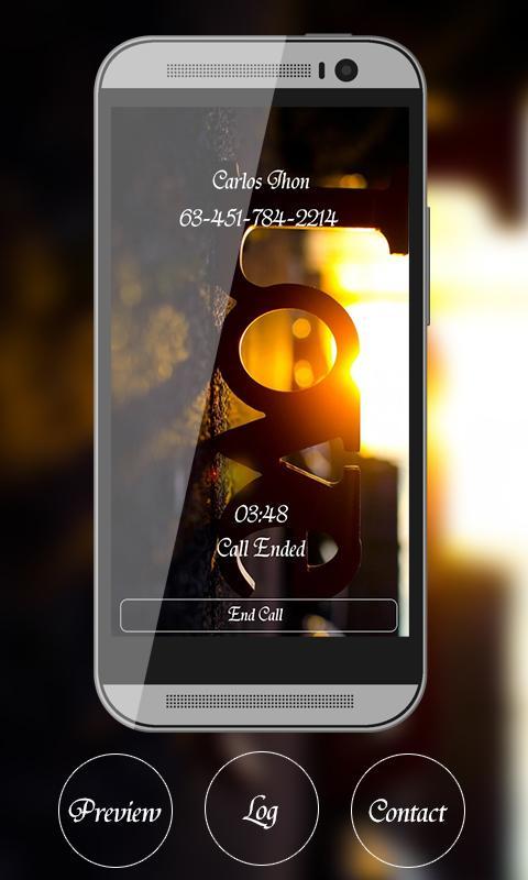 Love Caller Screen Theme