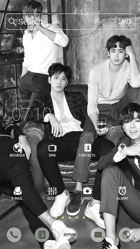 2PM NO.5 LINE Launcher theme