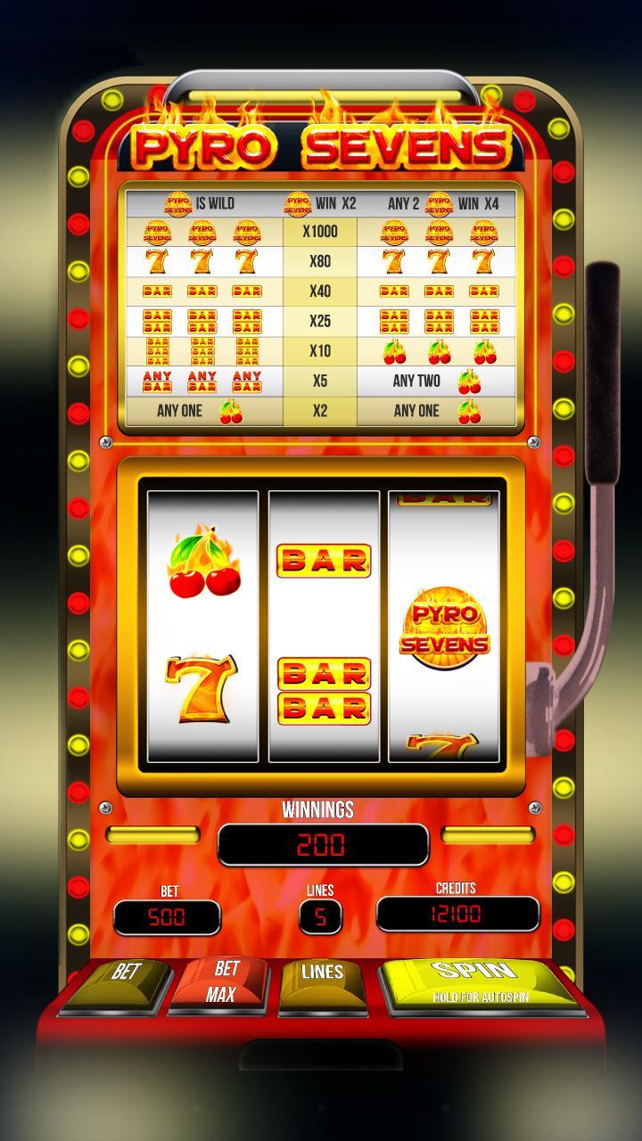 Pyro Sevens Free Slot Machine