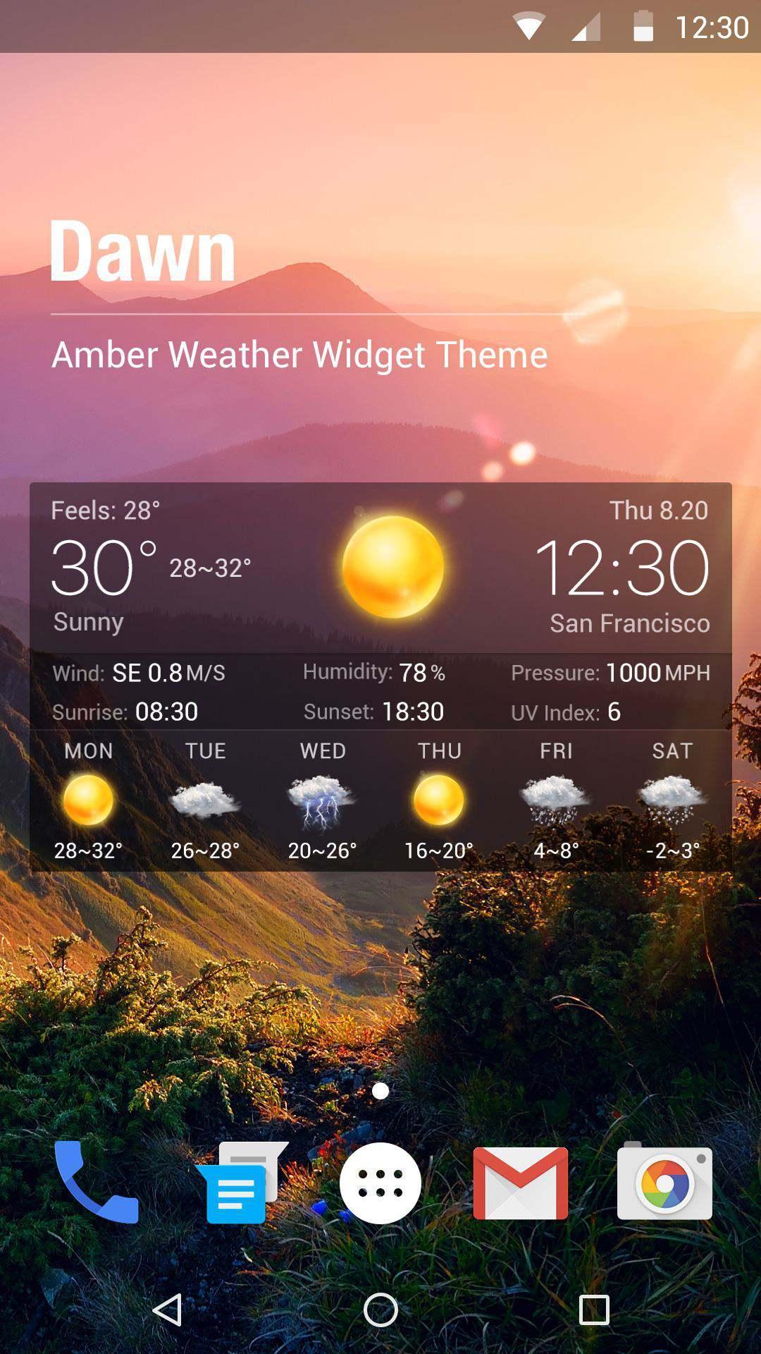 Live weather background app