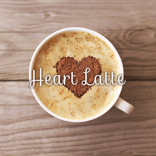 Cute Theme-Heart Latte-