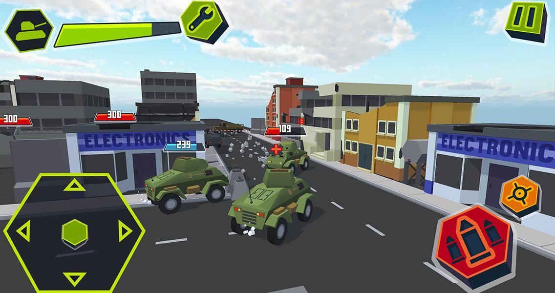 Cube Tanks - Blitz War 3D