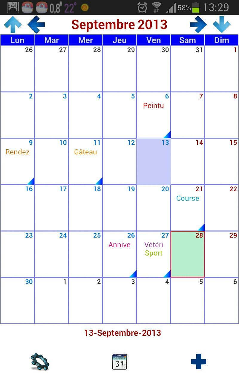 Mon Calendrier
