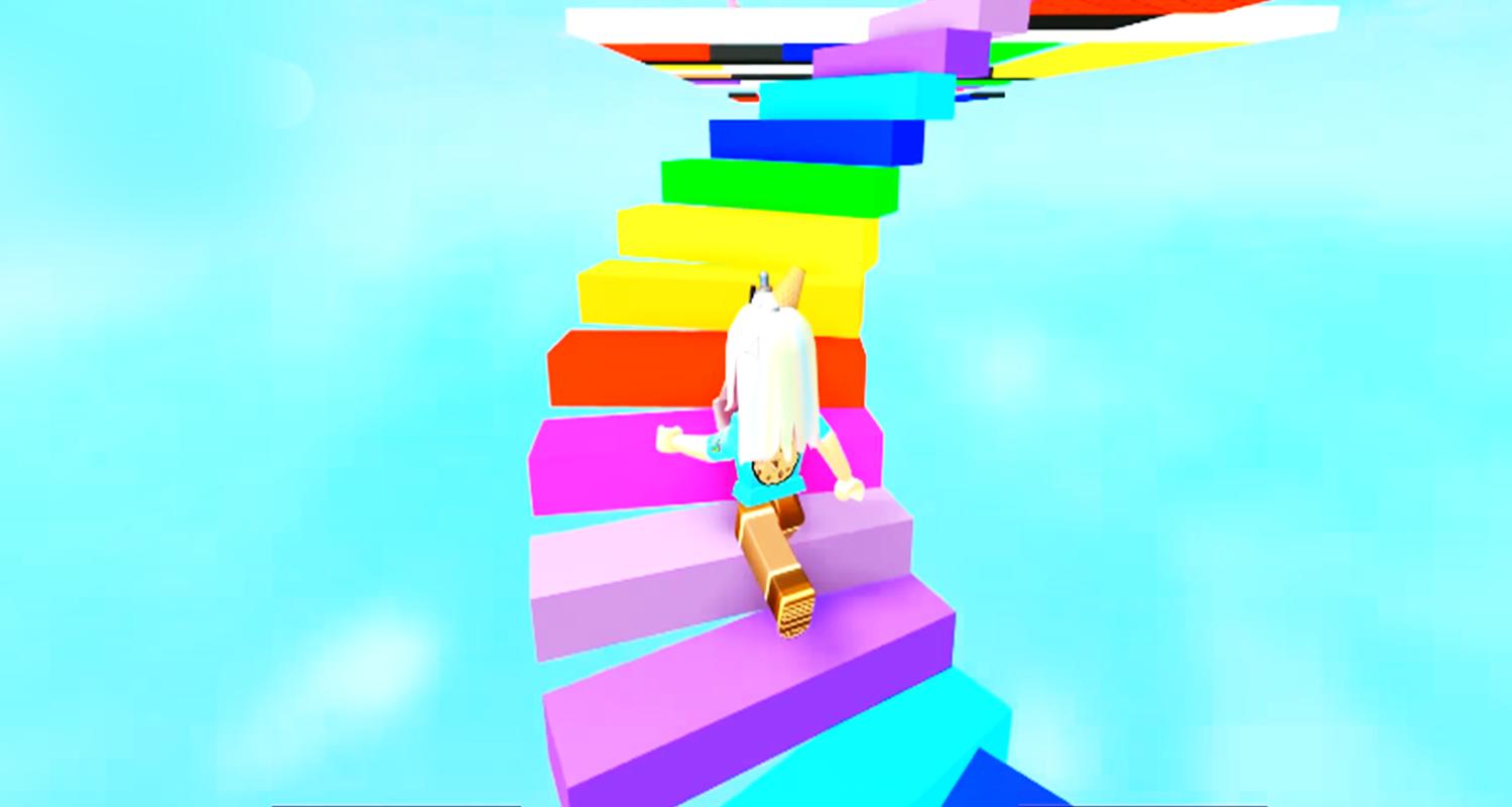 Jumping Into Random Rainbows Game Play Obby Guide