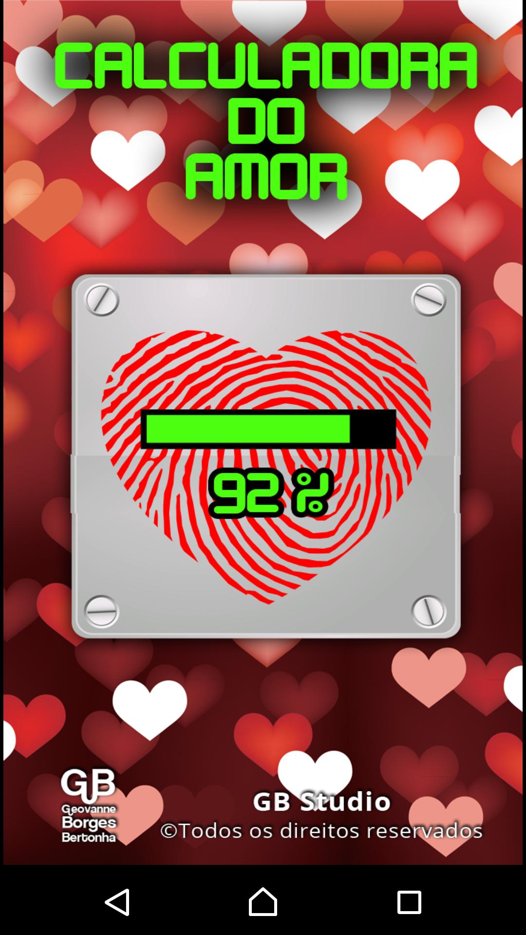 Calculadora do Amor