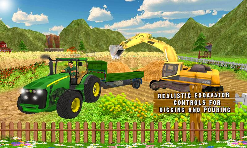 Farm Tractor Transportation 3D