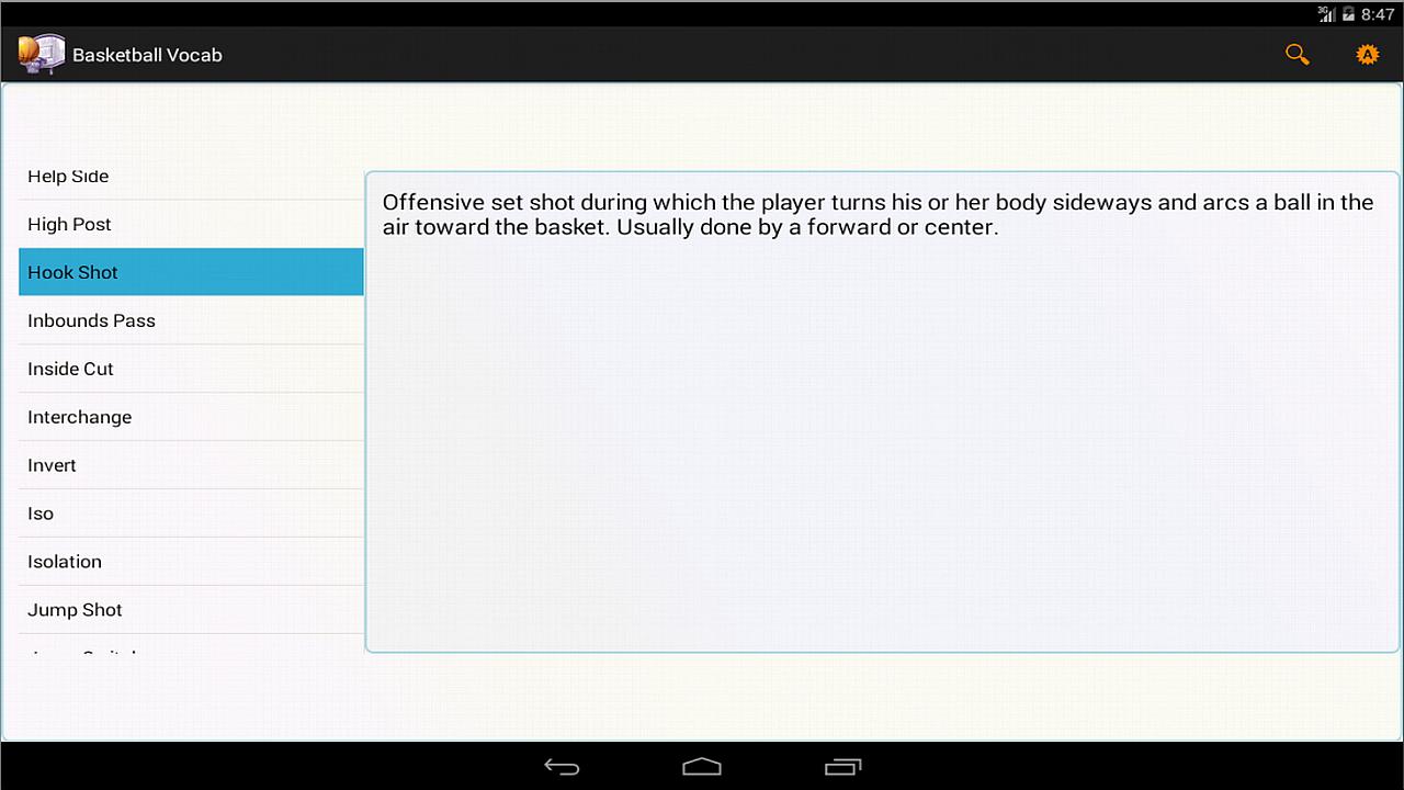 Basketball Vocab