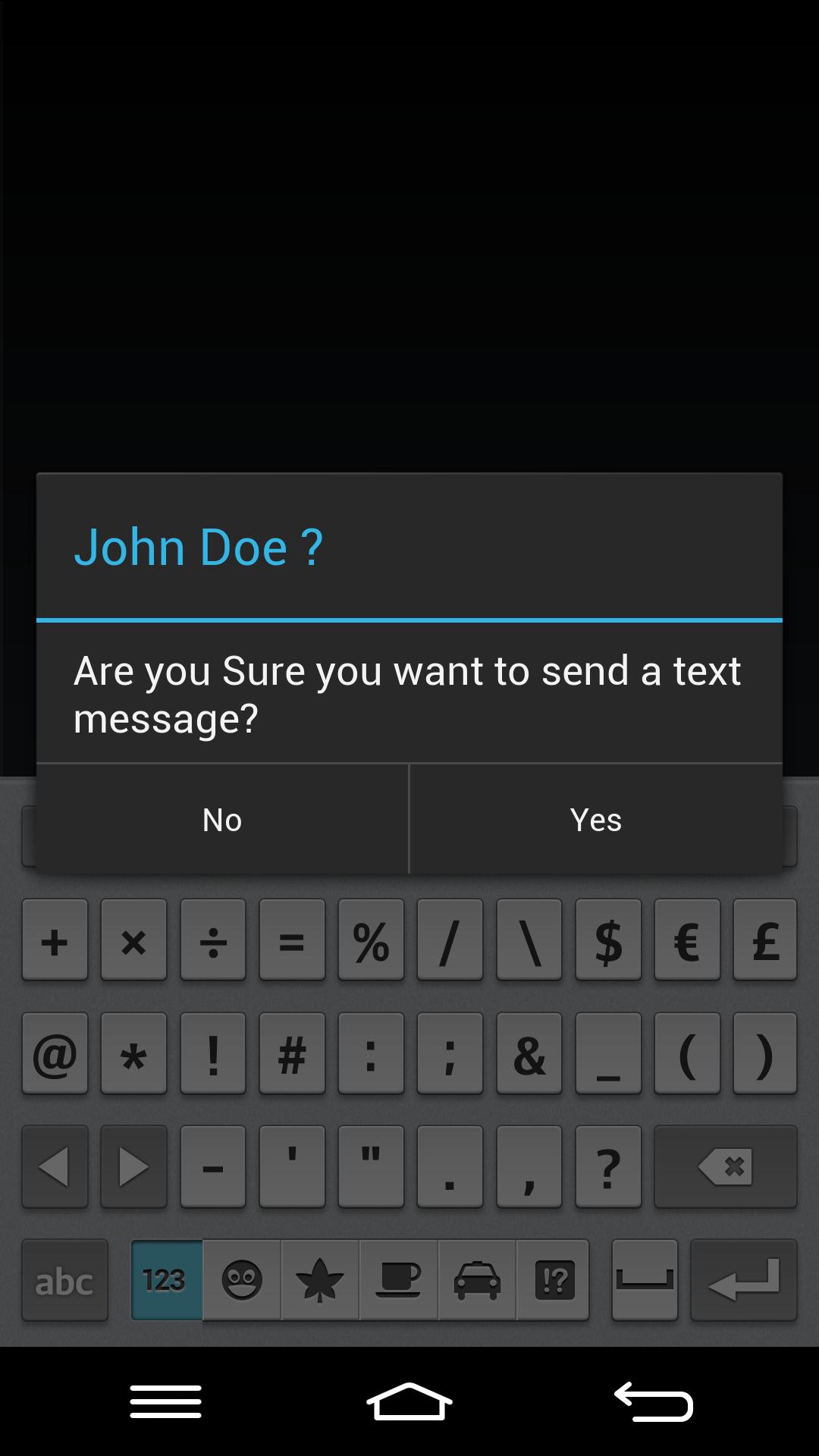 SMS Undo