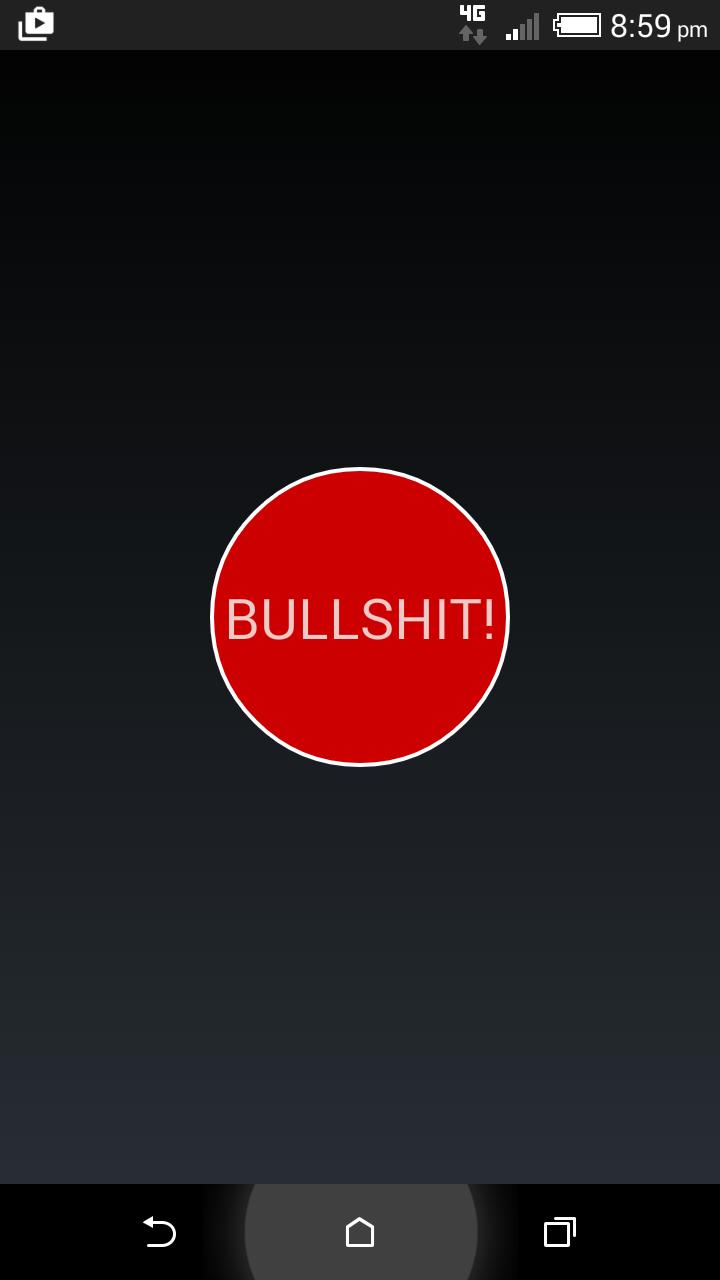 Bull shit alert